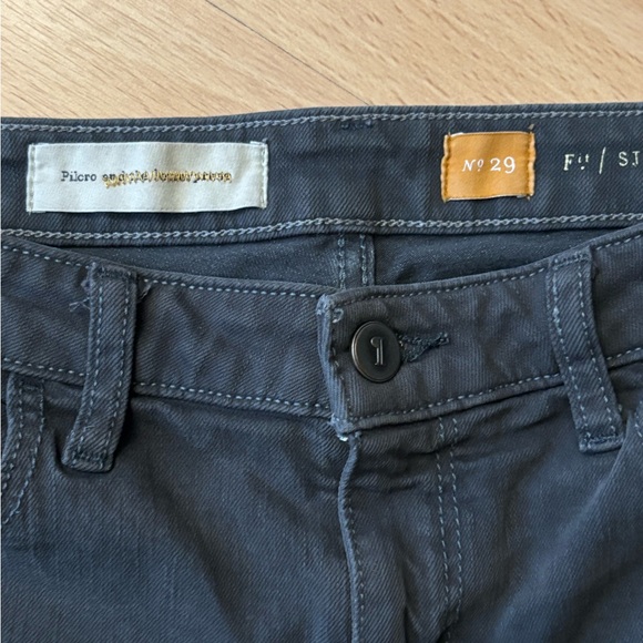 ANTHROPOLOGIE Pilcro Stet Fit Denim Shorts Womens Sz 29 Gray Stretch Jean - Picture 4 of 6